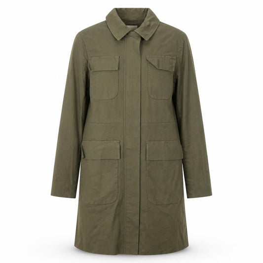 ASOS Womens Green Rain Coat Coat Size 6 Zip