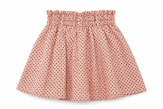 Lily.J London Womens Pink Polka Dot Viscose Skater Skirt One Size