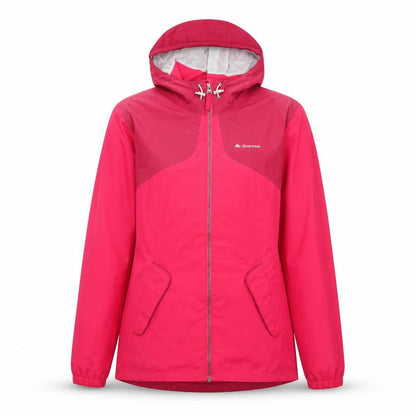 Decathlon Womens Pink Windbreaker Coat Size L Zip