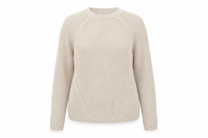 ASOS Womens Beige Round Neck Acrylic Pullover Jumper Size 8