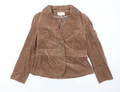 Country Casuals Womens Brown Jacket Size 10 Button