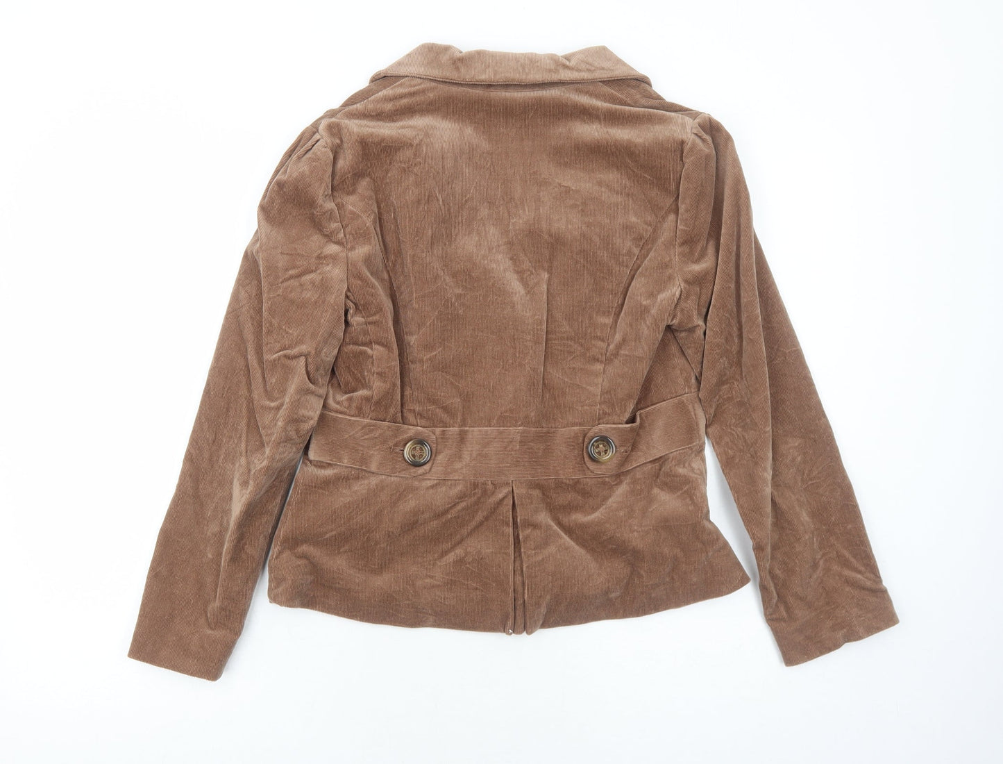 CC Womens Brown Jacket Size 10 Button