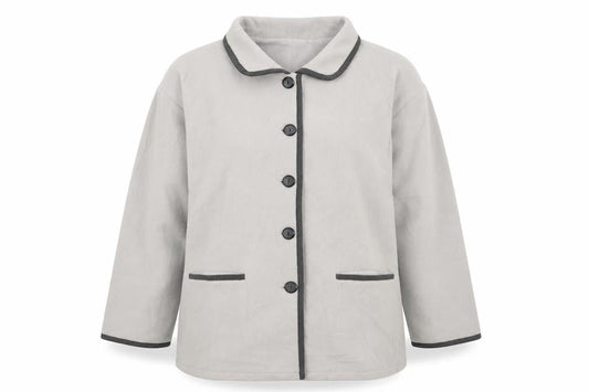 Preworn Womens Grey Jacket Size L Button