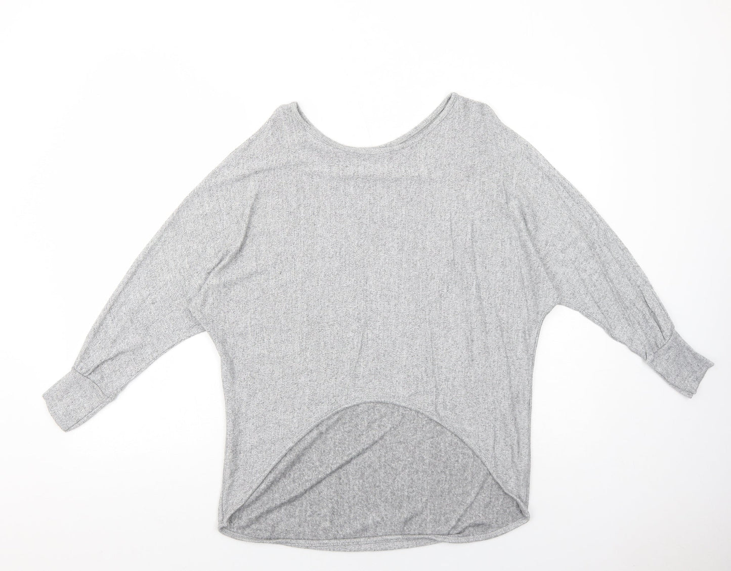 Izabel London Womens Grey Viscose Basic Blouse Size 10 Round Neck