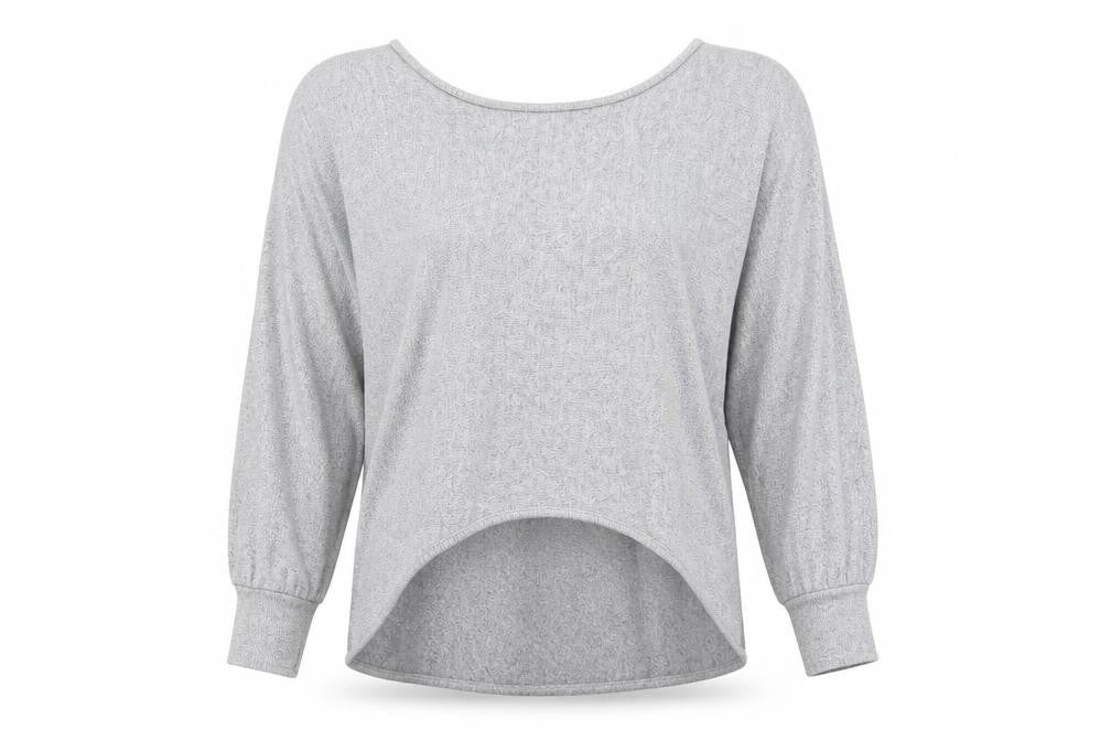 Izabel London Womens Grey Viscose Basic Blouse Size 10 Round Neck