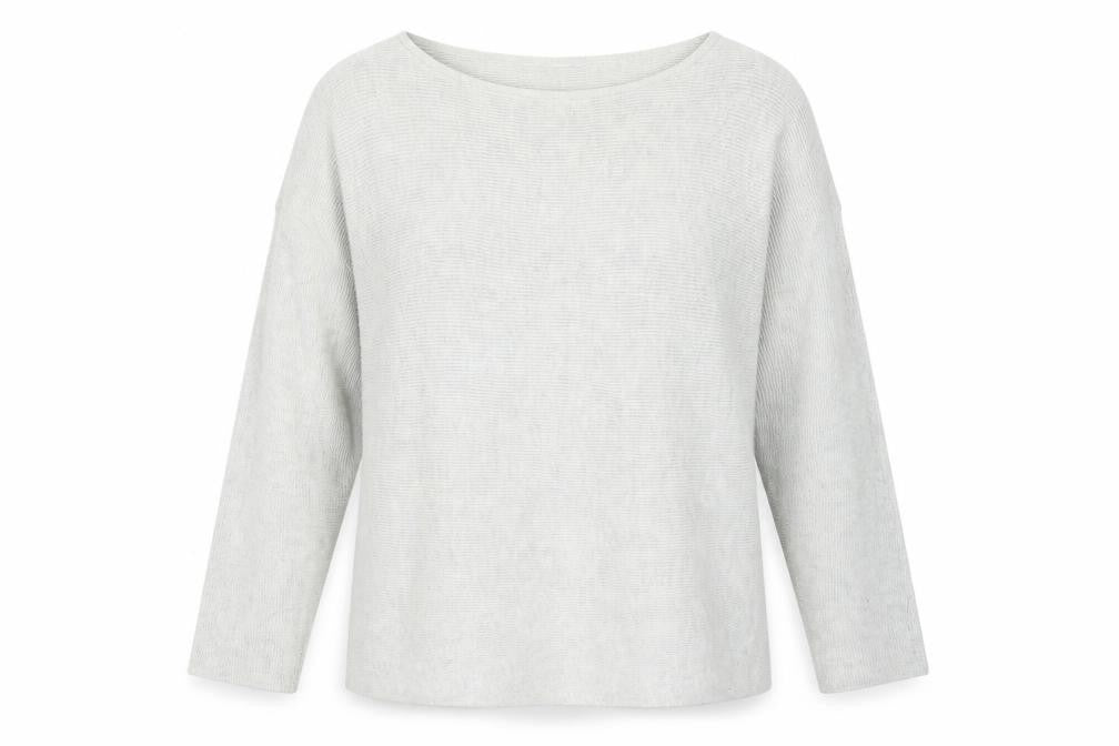 H&M Womens Grey Round Neck Polyethylene Pullover Jumper Size M
