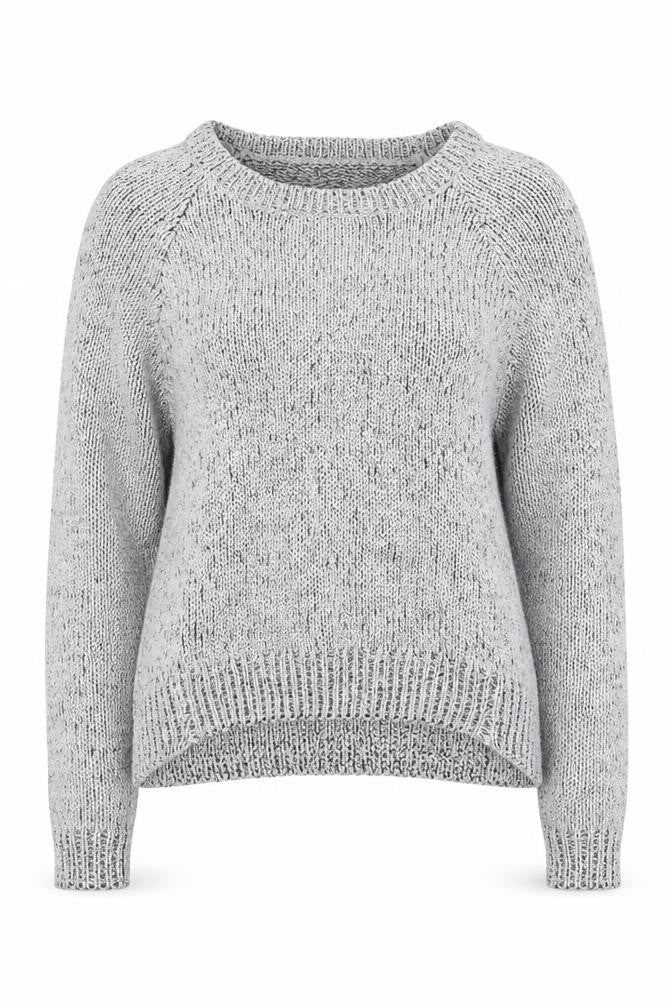 H&M Womens Silver Scoop Neck Polyester Pullover Jumper Size XS