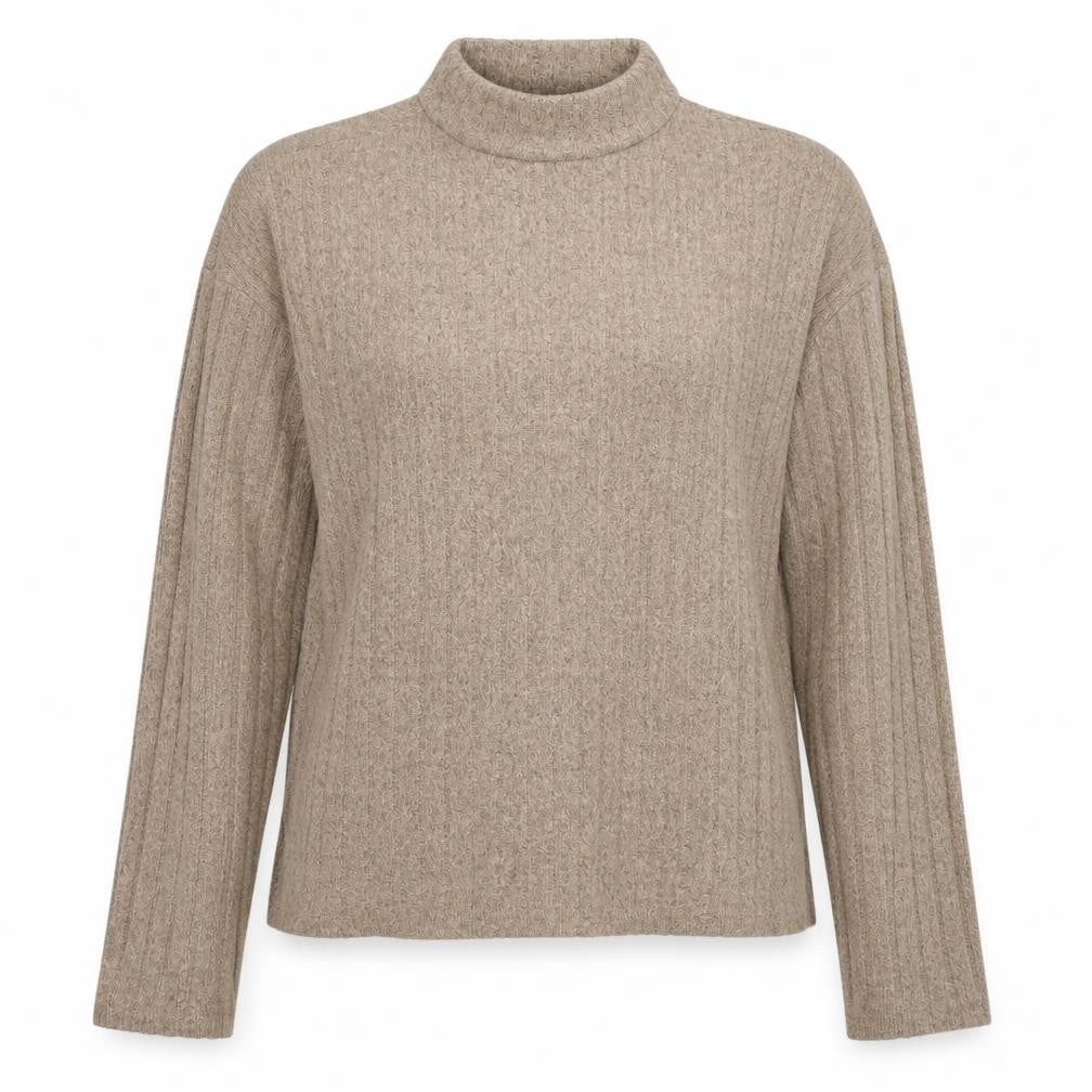 Primark Womens Brown High Neck Polyester Pullover Jumper Size 6 - Size 6-8