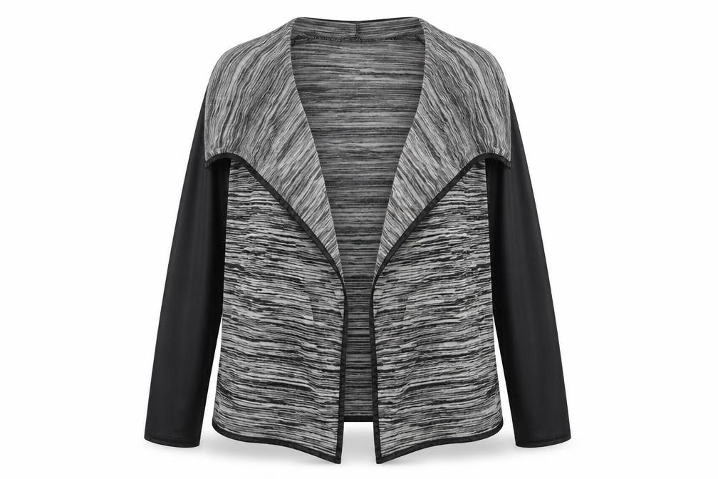 Preworn Womens Grey V-Neck Polyester Cardigan Jumper Size M - Size M-L