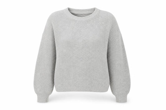 PRETTYLITTLETHING Womens Grey Boat Neck Polyester Pullover Jumper Size M