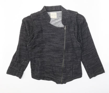 Silence + Noise Womens Black Jacket Size M Zip