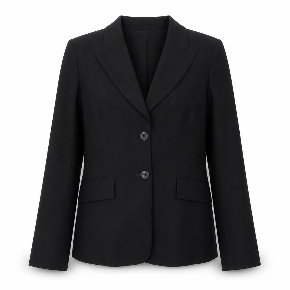 Arabella B Womens Black Polyester Jacket Blazer Size M