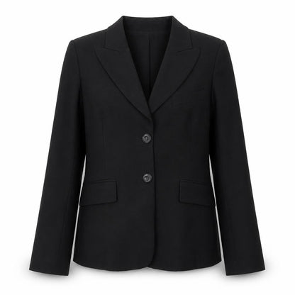 Arabella B Womens Black Polyester Jacket Blazer Size M