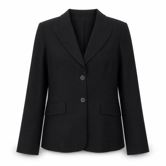 Arabella B Womens Black Polyester Jacket Blazer Size M