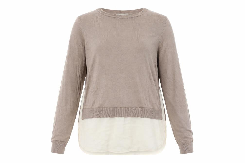 George Womens Brown Round Neck Acrylic Pullover Jumper Size 14