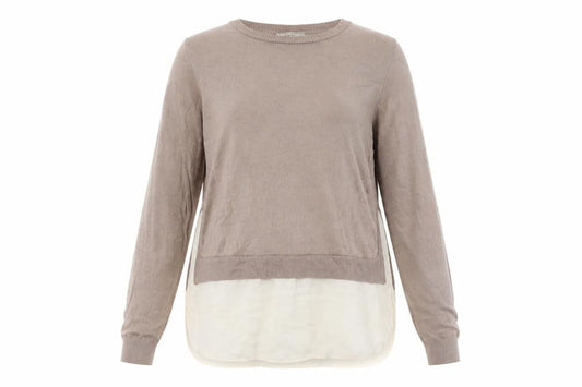 George Womens Brown Round Neck Acrylic Pullover Jumper Size 14