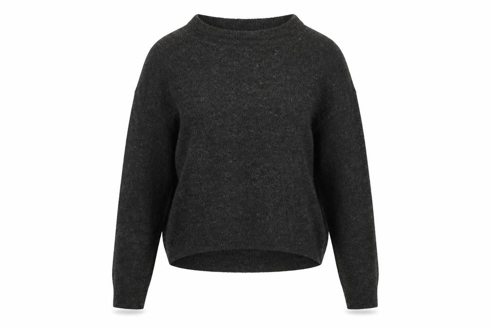 H&M Womens Grey Round Neck Acrylic Pullover Jumper Size XS