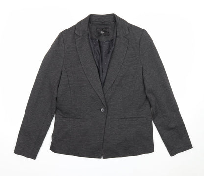 Dorothy Perkins Womens Grey Jacket Size 12 Button