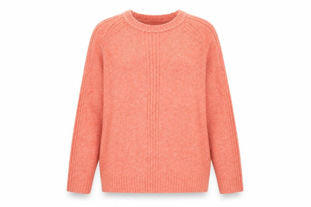 Marks & Spencer Womens Red Round Neck Acrylic Pullover Jumper Size M