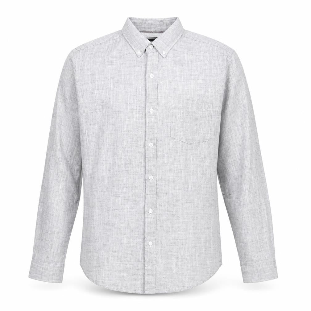 Red Herring Mens Ivory Cotton Button-Up Size M Collared Button