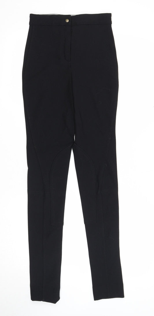 Caldene Womens Black Polyester Trousers Size M Regular