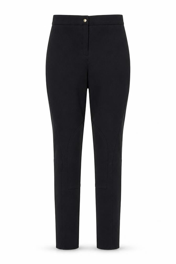 Caldene Womens Black Polyester Trousers Size M Regular