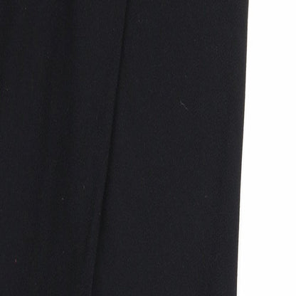 Caldene Womens Black Polyester Trousers Size M Regular