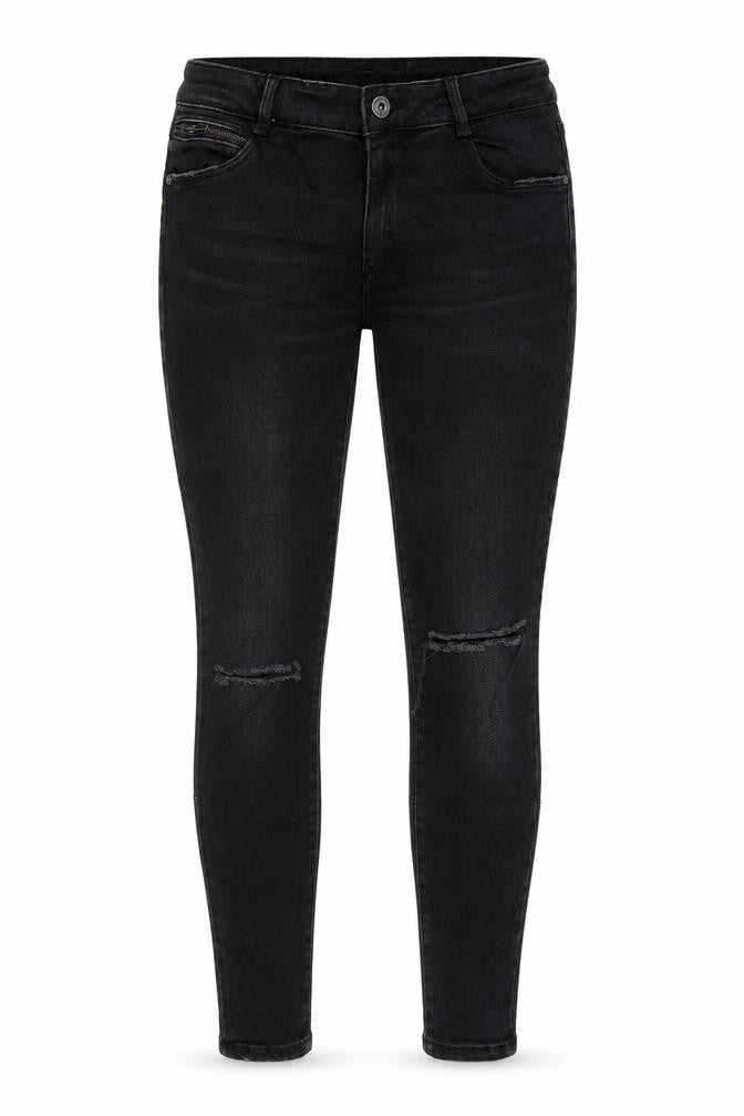 Zara Womens Black Cotton Skinny Jeans Size 10 Regular Zip