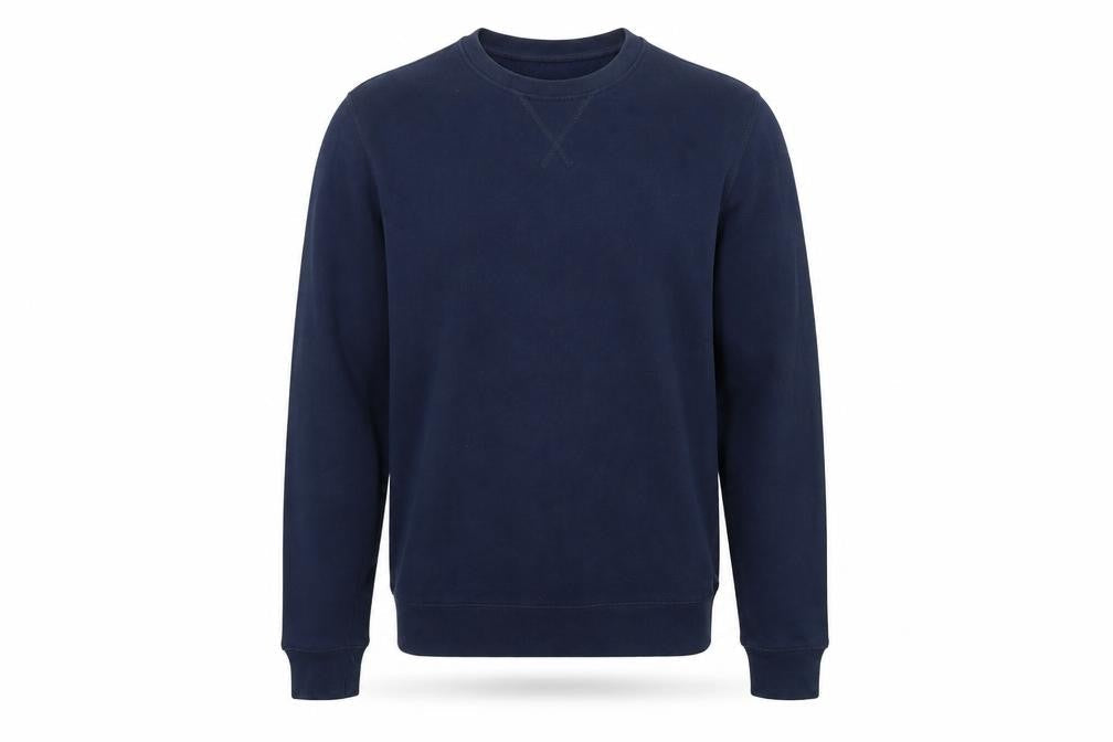 Divided Mens Blue Cotton Pullover Sweatshirt Size S