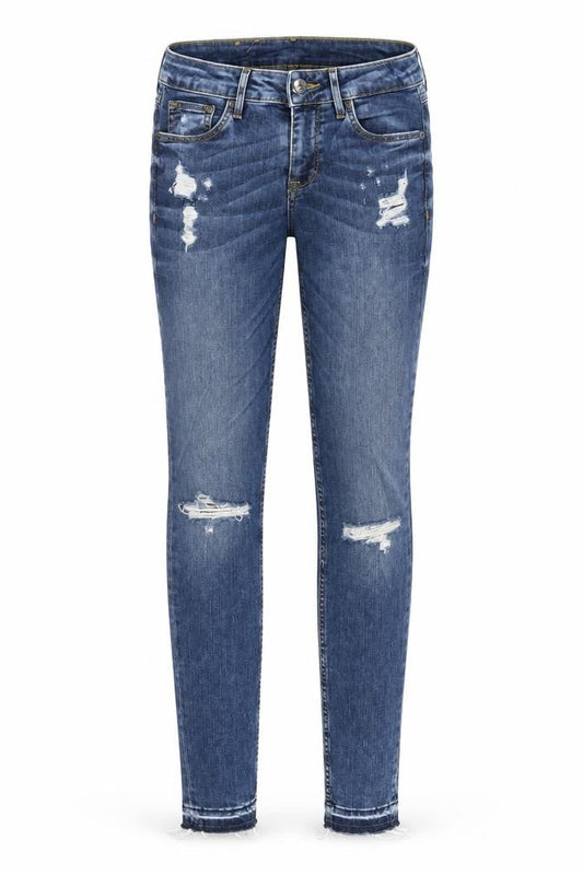 &Denim Womens Blue Cotton Skinny Jeans Size 25 in L30 in Regular Zip