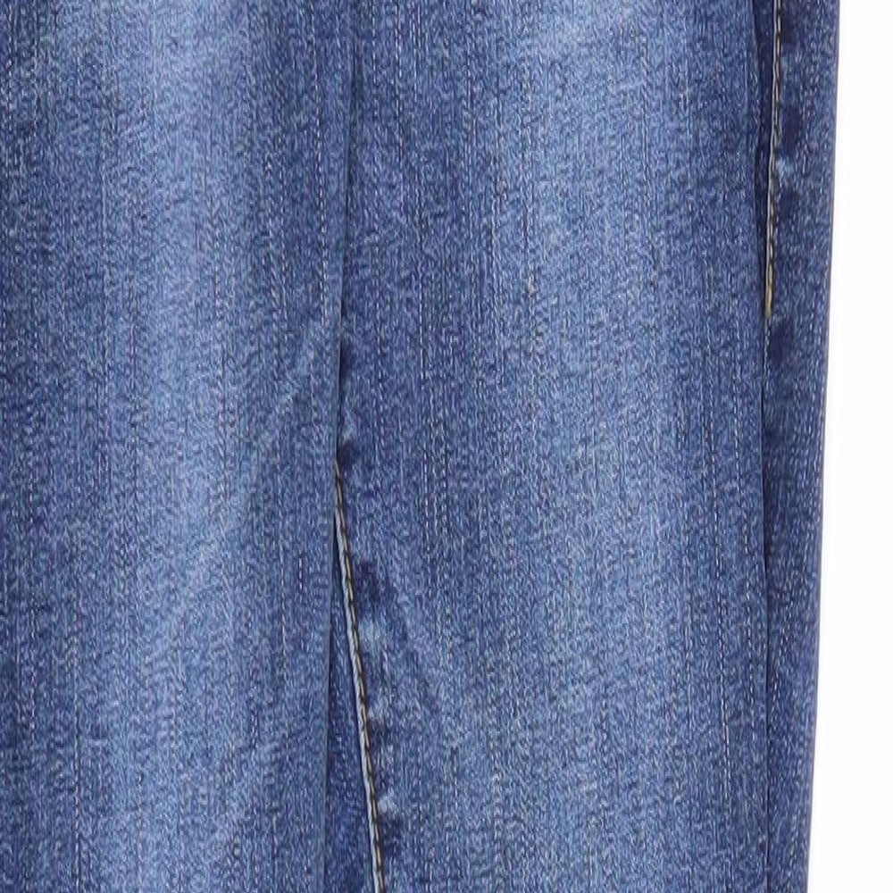 Preworn Womens Blue Cotton Skinny Jeans Size XS Regular Zip