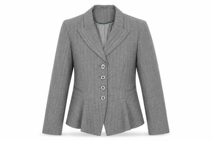 Next Womens Grey Viscose Jacket Blazer Size 10