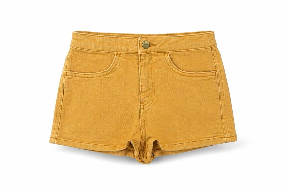 Topshop Womens Brown Cotton Hot Pants Shorts Size 25 in Regular Zip