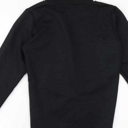 Look Of The Day Womens Black Polyester Pullover Sweatshirt Size 10 Pullover