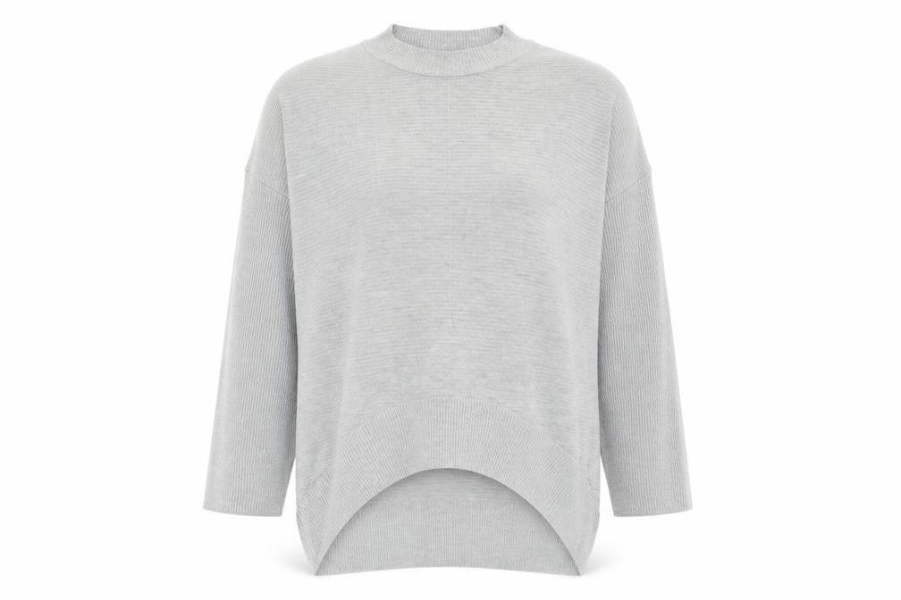 Primark Womens Grey Mock Neck Acrylic Pullover Jumper Size M
