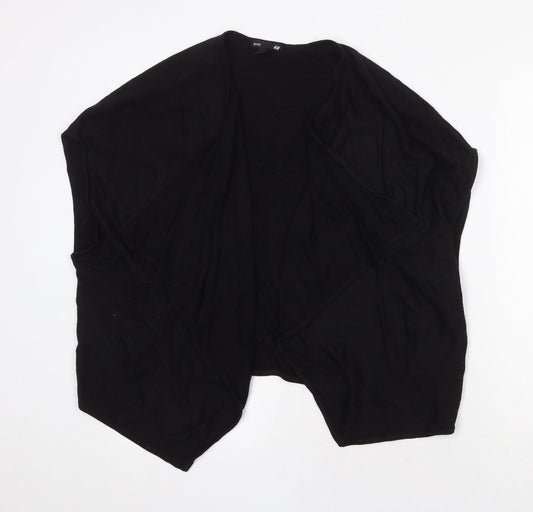 H&M Womens Black V-Neck Acrylic Cardigan Jumper Size XS