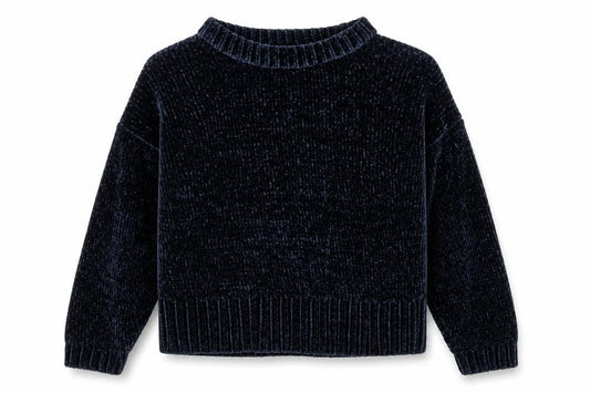 Marks & Spencer Womens Blue Round Neck Polyester Pullover Jumper Size M