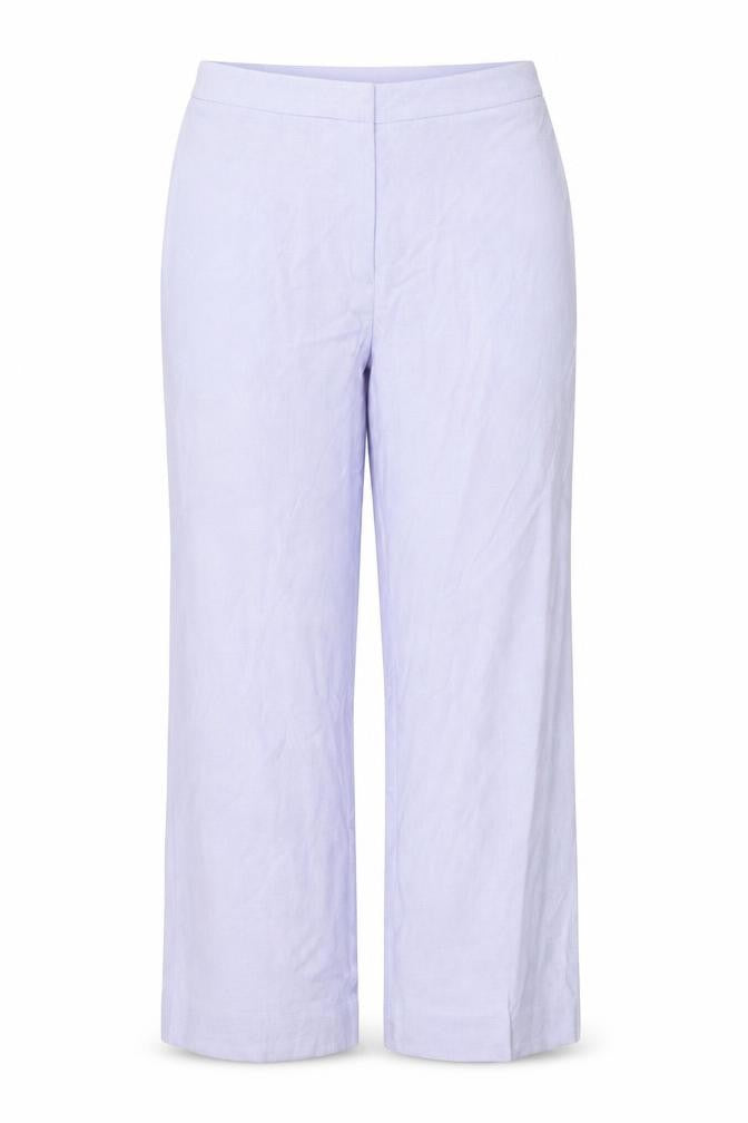 Essentials Womens Purple Polyester Trousers Size 16 Regular Zip