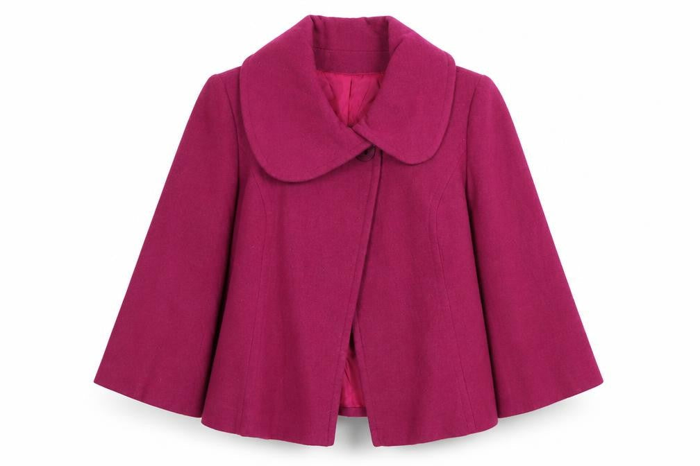 Evie Collection Womens Purple Jacket Size 14 Button