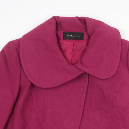 Evie Collection Womens Purple Jacket Size 14 Button