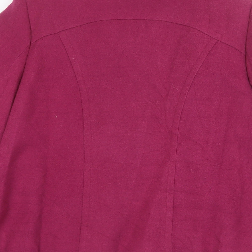 Evie Collection Womens Purple Jacket Size 14 Button