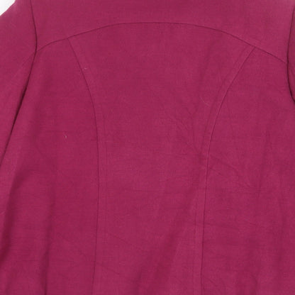 Evie Collection Womens Purple Jacket Size 14 Button