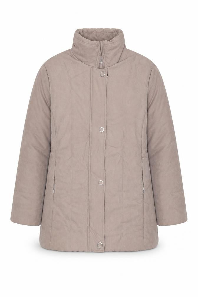 Finesse Womens Beige Jacket Size 14 Zip
