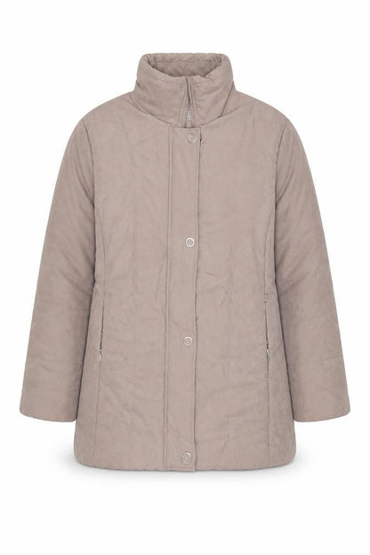Finesse Womens Beige Jacket Size 14 Zip