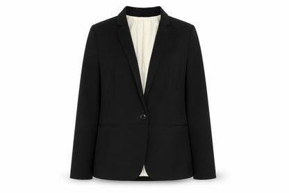 New Look Womens Black Polyester Jacket Blazer Size 8