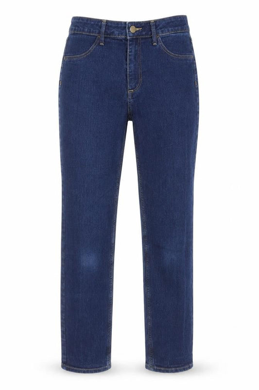 &Denim Womens Blue Cotton Straight Jeans Size 28 in Regular Zip