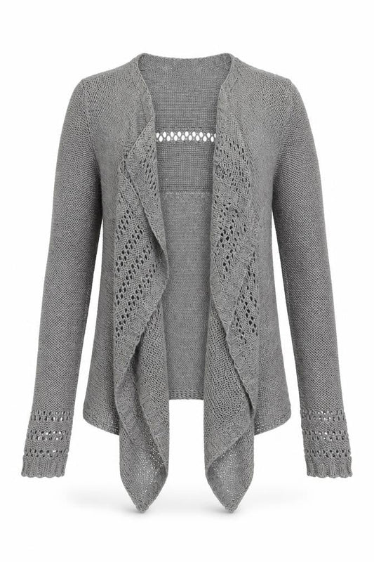 Per Una Womens Silver V-Neck Acrylic Cardigan Jumper Size S