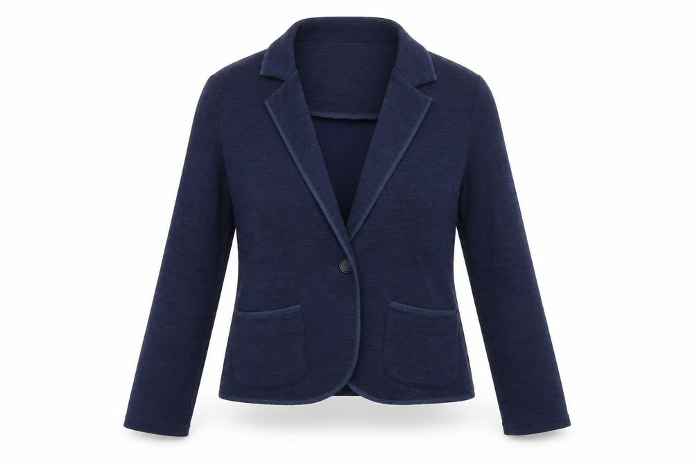 New Look Womens Blue Jacket Blazer Size 10 Buckle
