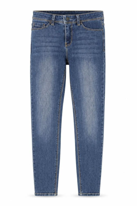Springfield Womens Blue Cotton Skinny Jeans Size 28 in Regular Zip