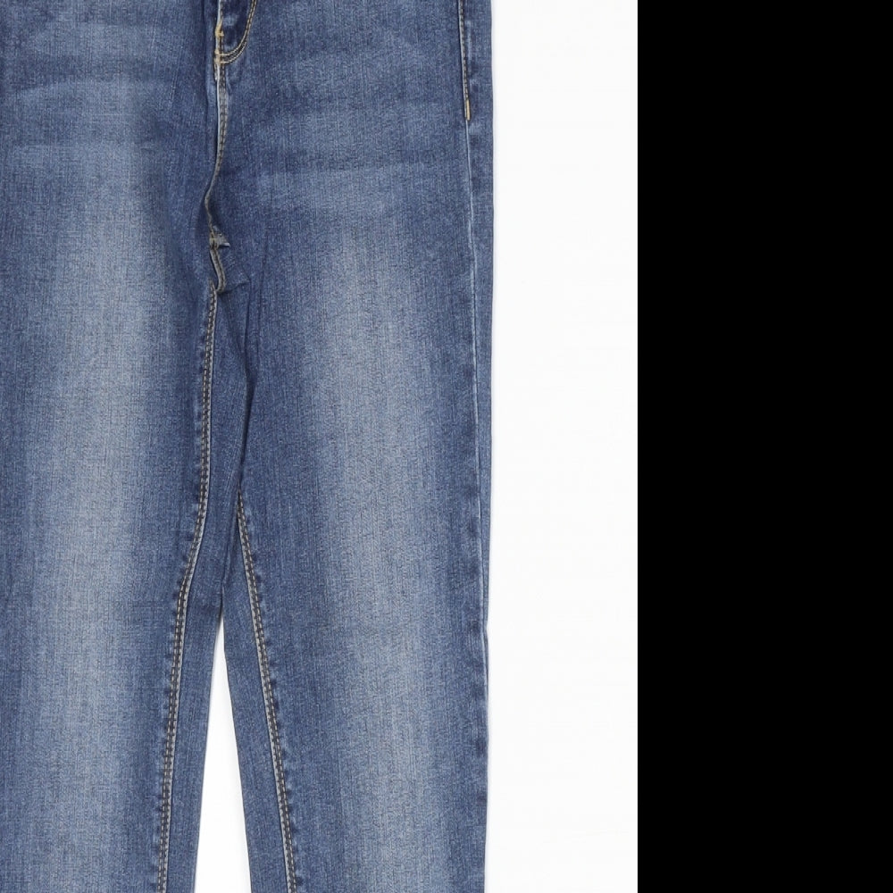 Springfield Womens Blue Cotton Skinny Jeans Size 28 in Regular Zip